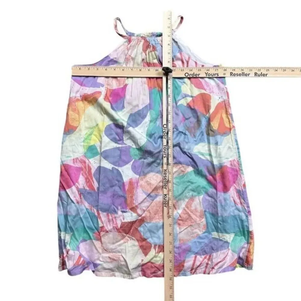 NWT GAP Kids Girls XL Multicolor Floral Halter Knee Length Dress Sleeveless